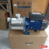 Máy bơm đầu jet Ewala JEXM5 thân inox, động cơ xanh, đặt trên thùng hàng in mã JEXM5