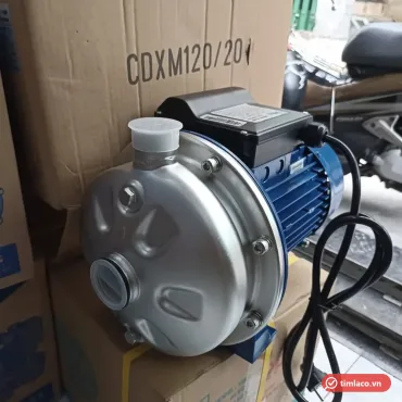 Máy bơm Maro CDXM120/20 đầu inox, động cơ xanh, đặt trước thùng hàng in mã CDXM120/20