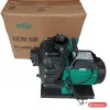 Máy bơm nước biển Wilo PU-S400E đầu nhựa đen đặt trước hộp Wilo ghi PU-S400E