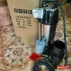 Máy bơm nước thải APP SV-1500A có phao, thân inox đầu gang, đặt cạnh thùng hàng ghi P/N SV-1500A