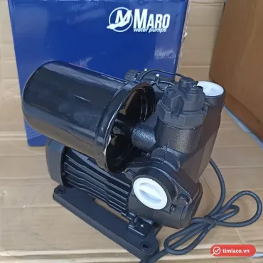 Máy bơm tăng áp điện tử Maro dòng MRZ, thân đen, đặt trước thùng Maro (ảnh minh hoạ dòng hàng)