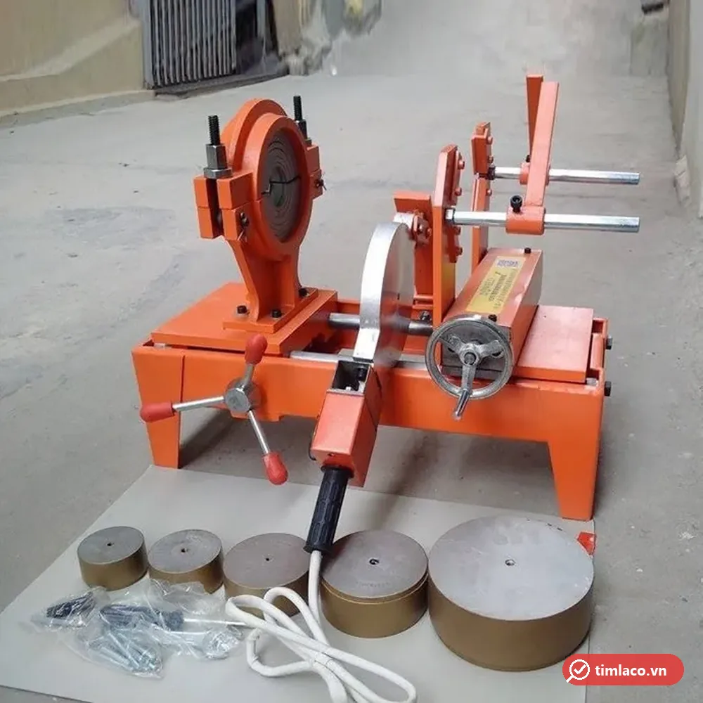 Máy hàn bàn ống PPR cơ quay tay khung cam, kèm 5 đầu hàn âm dương các cỡ (ảnh minh hoạ dòng hàng)