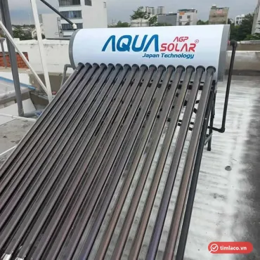 Máy nước nóng năng lượng mặt trời Aqua Solar 190 lít ruột PPR, 16 ống thu nhiệt, lắp trên sân thượng