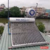 Máy nước nóng năng lượng mặt trời Đại Tân 200 lít 20 ống lắp trên mái tôn, nhãn Đại Tân Sài Gòn Solar Energy trên bình