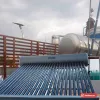 Máy nước nóng năng lượng mặt trời Ferroli lắp trên sân thượng, chữ Ferroli trên bình (ảnh minh hoạ dòng hàng)
