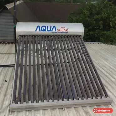 Máy nước nóng năng lượng mặt trời Aqua dàn ống chân không lắp trên mái tôn (ảnh minh hoạ dòng hàng)