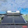 Máy nước nóng năng lượng mặt trời tấm phẳng Megasun hai tấm thu, bồn chữ Megasun lắp trên sân thượng (ảnh minh hoạ dòng hàng)