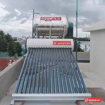 M&aacute;y nước n&oacute;ng năng lượng mặt trời Ariston 190 l&iacute;t 18 ống ch&acirc;n kh&ocirc;ng lắp tr&ecirc;n s&acirc;n thượng