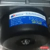 Tem nhãn hãng trên máy thổi oxy Resun ACO-001 ghi 220V, 50Hz, 18W, 38L/min